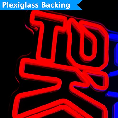 JOSEBRU Tokyo Neon Sign Dimmable Vibrant Japanese Kanji Art for Room Decor LED Neon Light Up Hanging Sign for Bar Pub Party Bedroom Home Decor 11.81"x16.14" - Image 5