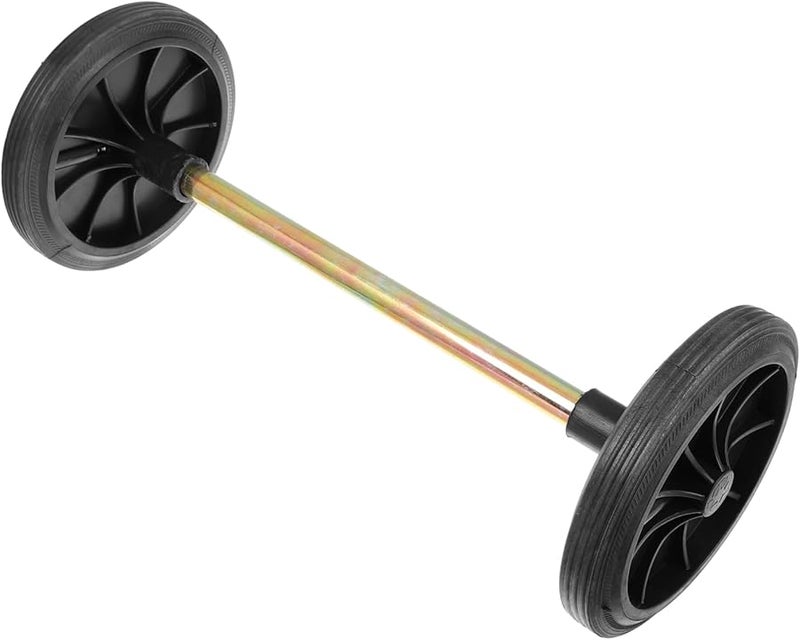 Rubber Hollow Shaft 18.9 Inch Replacement Wheel for Gallon Outdoor Trash Can - Image 1