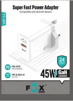 Fox 45W Intervention Fast Charger Type C and USB  - Image 2