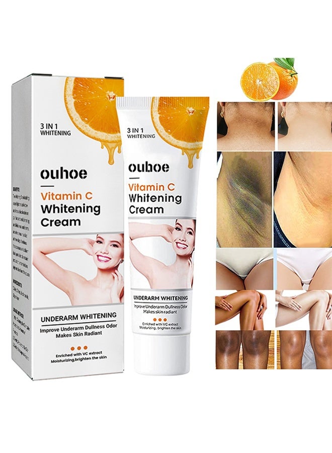 أوهو كريم تبييض فيتامين سي 50 جرام ، مفاصل منحنى الكوع الميلانين يضيء لون البشرة يحسن البهتان توهج كريم التبييض - Image 1