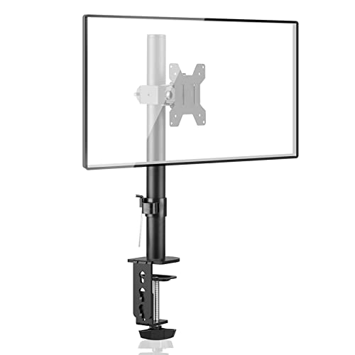 Bracwiser Single Fully Adjustable Monitor Arm Stand Mount Fits One Screen 13-32 inch 22lbs for Monitor Computer Screen 13 15 17 19 20 22 23 24 26 27 30 32 inch VESA 75 100 (MD7401) - Image 1