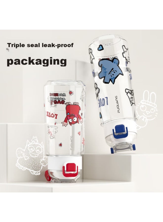 Tomimitsu Fuguang Plastic Water Bottle, Tritan Material, Children's Cup For Boys And Girls, Large Capacity For Primary School Students, Portable, Shatterproof, 620ml, Suitable For Summer Use - Image 4