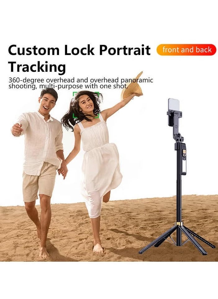 TIGER - CL12P Selfie Stick Tripod 1.8 Meters – Smart Tracking Selfie Stick with 360° Rotation, Remote Control, Handheld Camera Selfie Stick for Phones and Cameras – Perfect for Vlogging, Photography, and Group Shots - Image 1