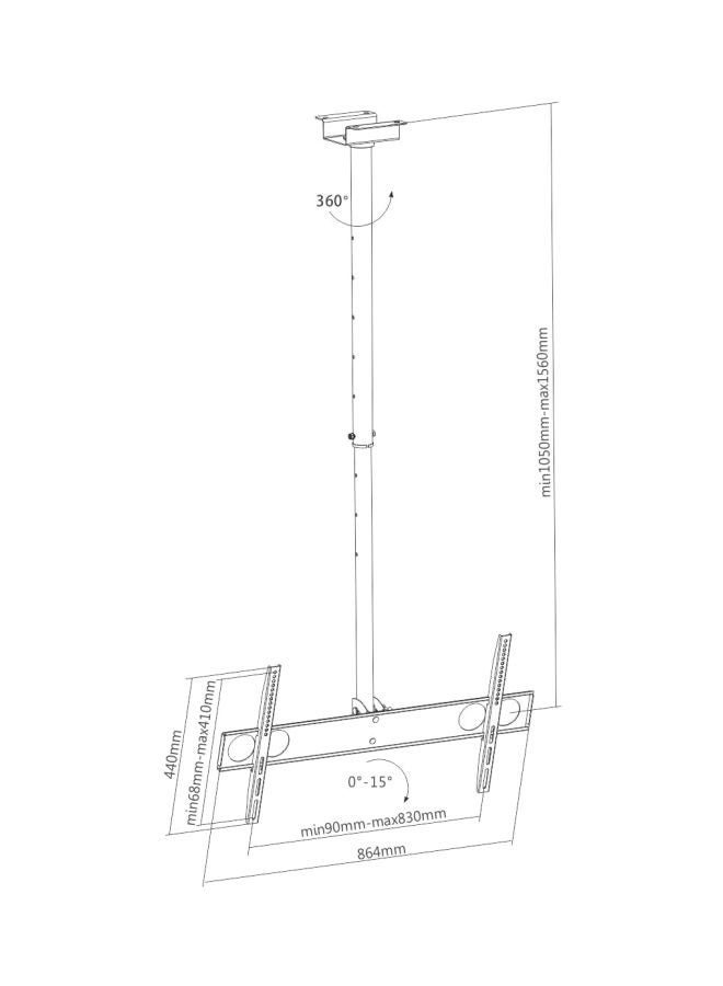 Alpha LCD/LED TV Ceiling Bracket - Image 3