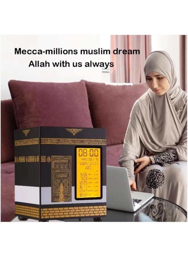 Azan Clock Max Kaaba Quran Speaker 32GB – Digital Azan Alarm Clock with App & Remote Control,30 Reciters & 28 Translations, Islamic Prayer Table Clock for Home & Mosque - Image 5