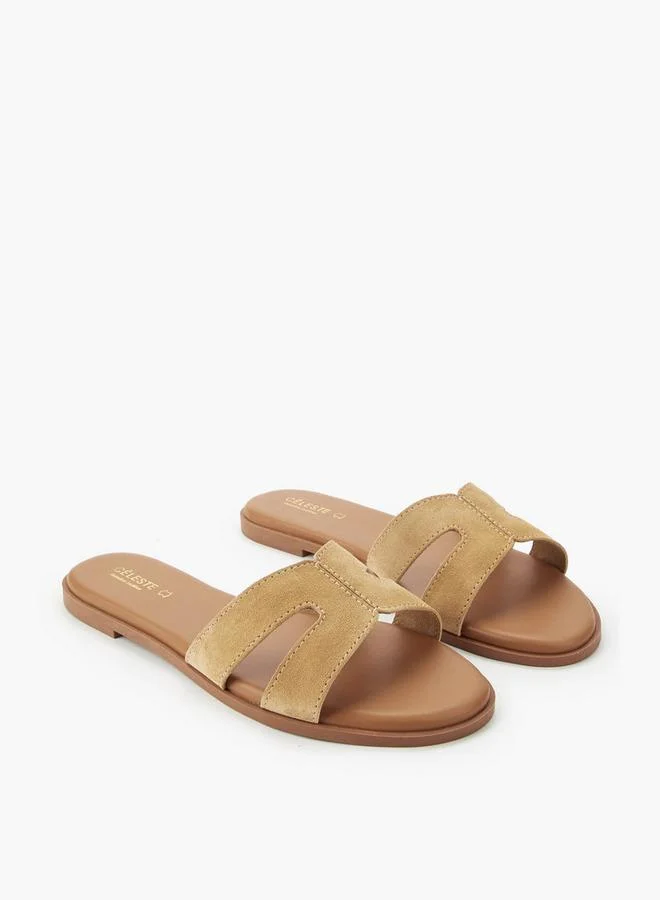 Celeste Women Leather Slip-On Sandals