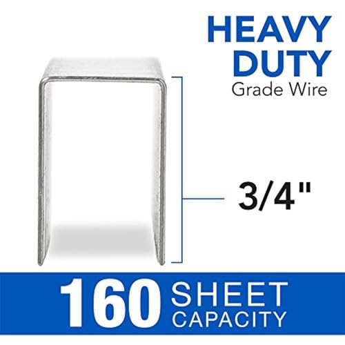 Swingline Staples, Heavy Duty for Desktop Staplers, 3/4" Length, 100/Strip, 1000/Box (35319) - Image 3