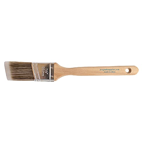 Vermeer Paint Brushes - 6-Pack - 1.5" Angle Sash Brushes for All Latex and Oil Paints & Stains - Home Improvement - Interior & Exterior Use - Image 2