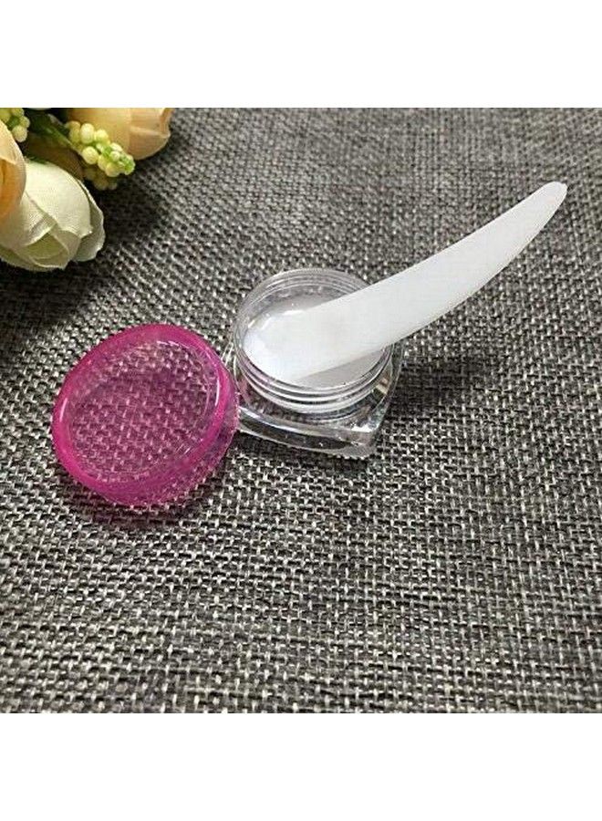 DNHCLL 100Pcs Disposable Mini Curved Cosmetic Spatula Scoop Makeup Mask Spatula Plastic Spoonsmall Makeup Scoop For Mixing And Sampling - Image 5