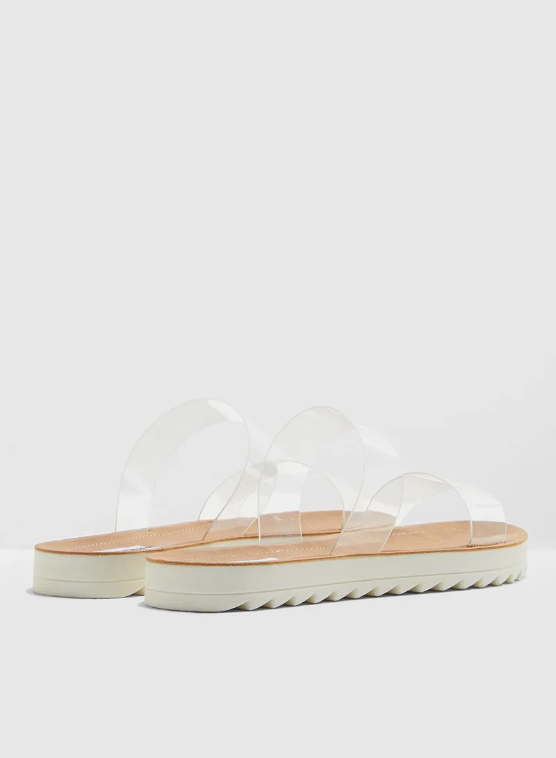 STEVE MADDEN Summer Transparent Sandal - Clear