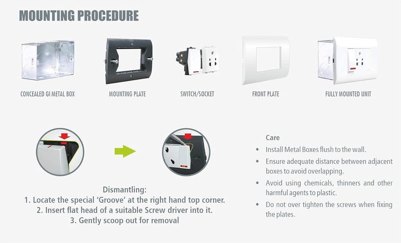 Salzer مقبس مودولار 3 دبابيس | مجموعة 6 و 16 أمبير، مقبس طاقة 240 فولت تيار متردد للاستخدام المنزلي/المكتبي | مادة UL94 مع بولي كربونات مثبتة بالأشعة فوق البنفسجية | أبيض (عبوة من 2) - Image 4