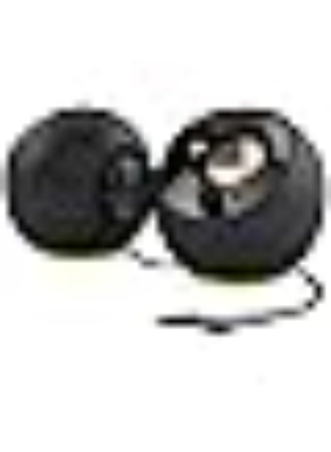 Creative Pebble SE Minimalist 2.0 USB-C Powered PC Speakers with RGB Lighting?, 3.5 mm AUX-in, Up to 4.4W RMS Power for Computers and Laptops (Black) - Image 1