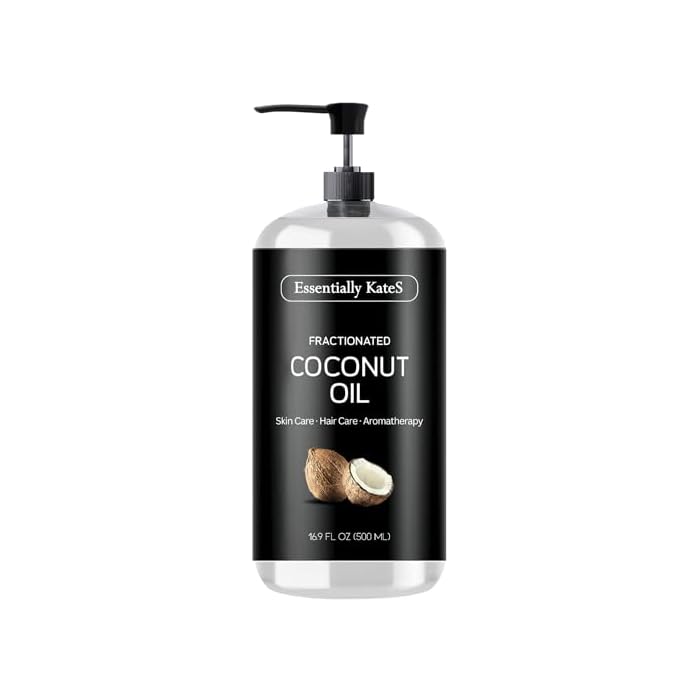 Fractionated Coconut Oil- Lightweight, Non‑Greasy Skin & Massage Oil for Soft, Silky Feel – 100% Natural, A Very Long-Lasting Glide, Fast‑Absorbing Personal Care Oil, No Scent, 16.9 Fl Oz (500ML)