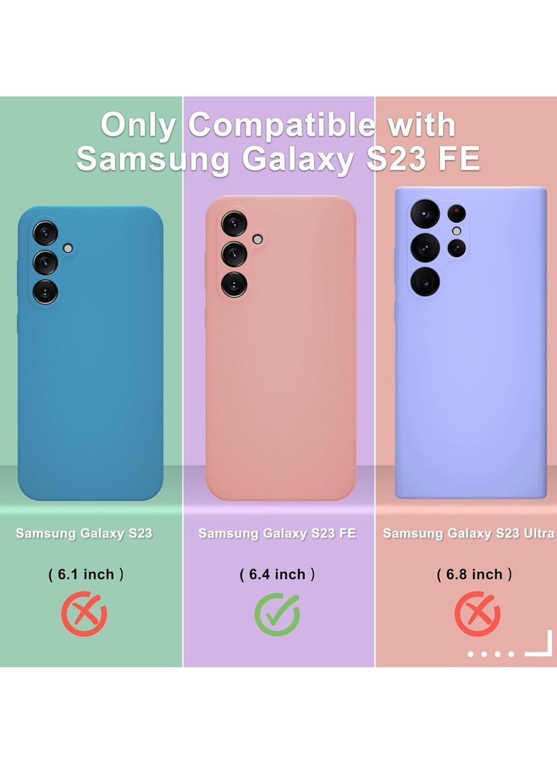 ELTRAZONE Samsung Galaxy S23 FE Case | Soft Silicone Phone Case with 1 Screen Protector | Anti-Scratch Microfiber Lining | Full Body Shockproof Slim Cover | Wireless Charging Compatible | Stylish Pink Protective Case for Samsung Galaxy S23 FE - Image 2