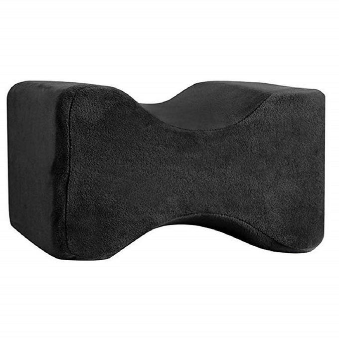 PUM PUM ORTHOPAEDIC KNEE PILLOW FOR SCIATICA RELIEF BACK PAIN LEG PAIN PREGNANCY HIP AND JOINT PAIN MEMORY FOAM KNEE LEG PILLOWBLACK