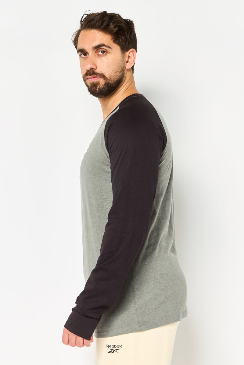 Reebok Men Sportswear Fit Long Sleeve Outdoor T-Shirt, Multicolor - Image 3