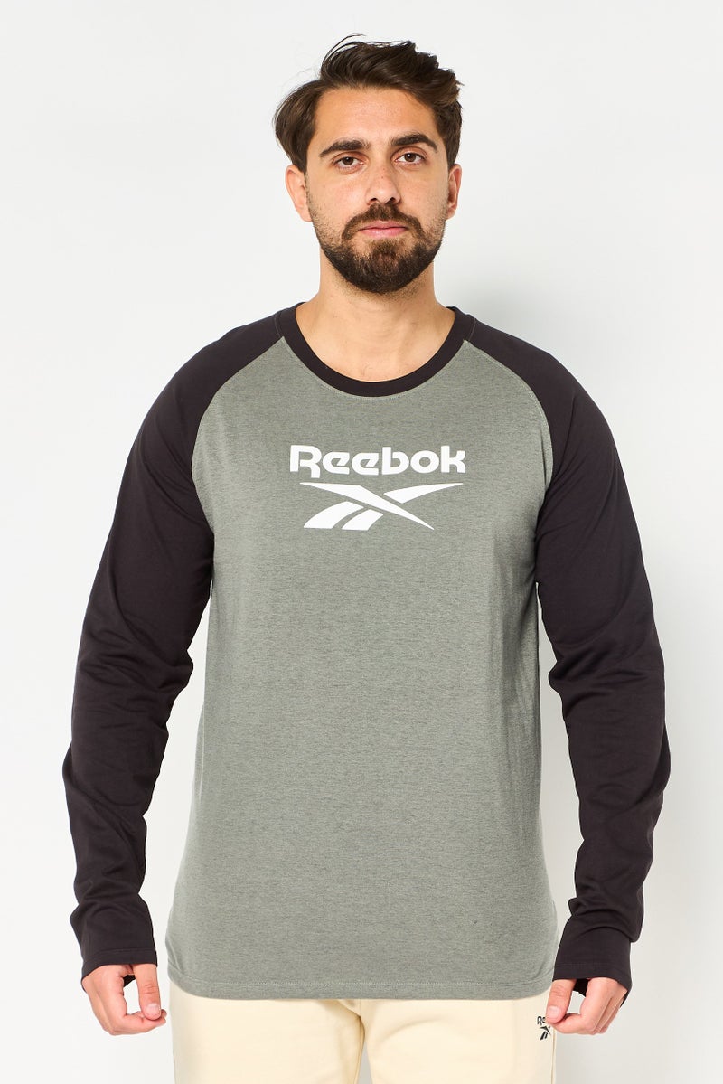 Reebok Men Sportswear Fit Long Sleeve Outdoor T-Shirt, Multicolor - Image 1
