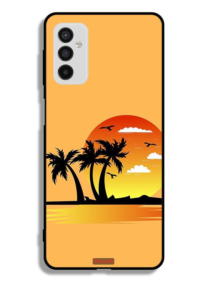 Tolwak Samsung Galaxy M52 5G Protective Case Cover Drawing Abstract Design - Image 2