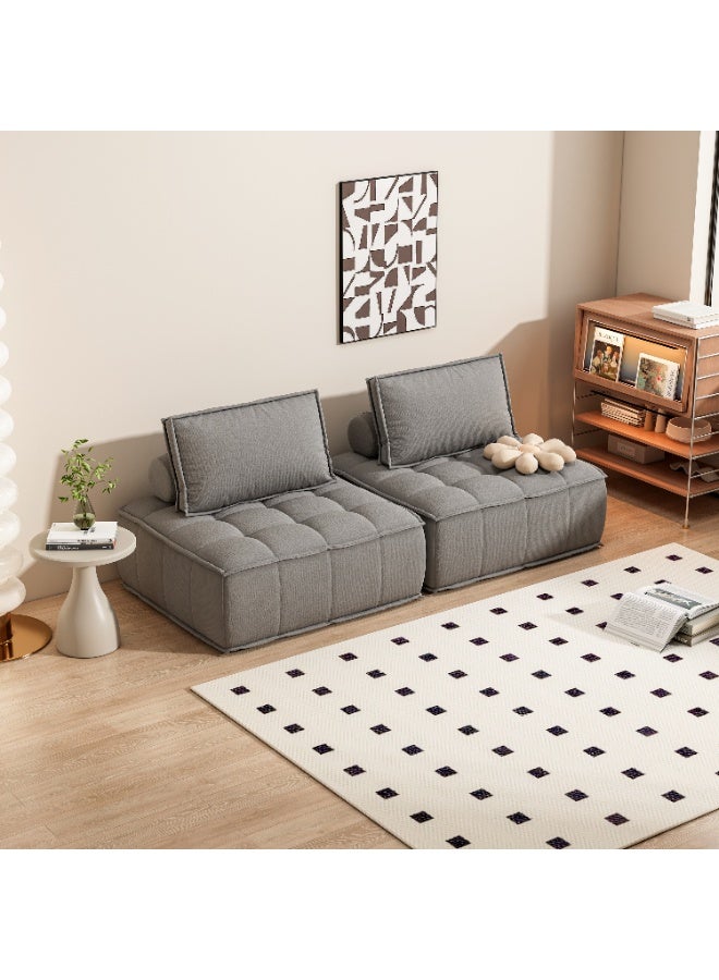 Castlery Bedroom Single Floor Sofa- for Small Apartments with Detachable Backrest & High-Density Foam, Skin-friendly and Breathable for Living Room and Bedroom Furniture - Image 3