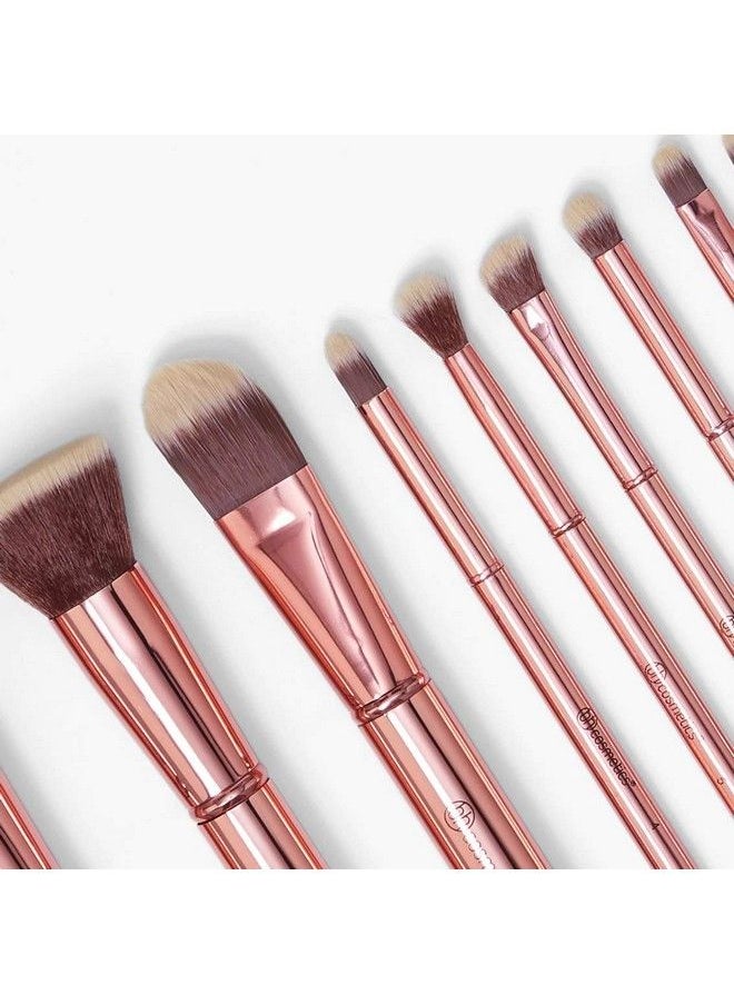BH Cosmetics - Metal Rose Brush Set (Pack Of 11) - Image 1