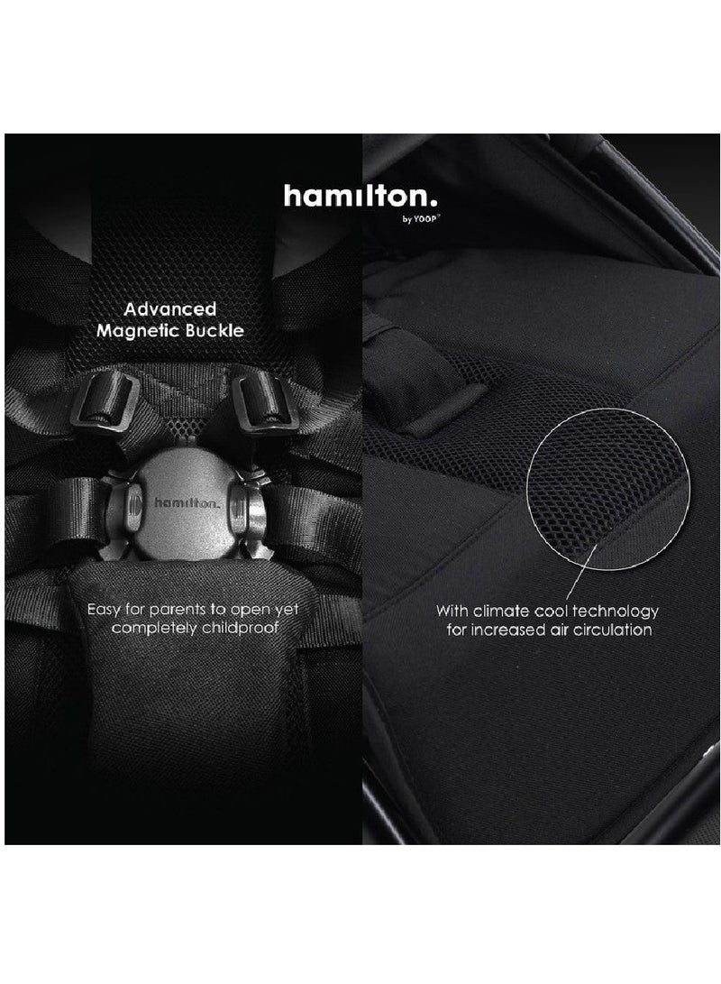 Hamilton by Yoop - Everyday Stroller - Autofold System - Black - Image 3