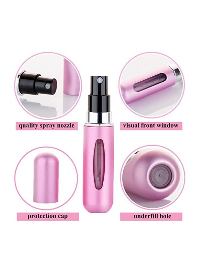 زجاجة رذاذ عطر صغيرة محمولة قابلة لإعادة الملء 5 ملي بينك - Image 2
