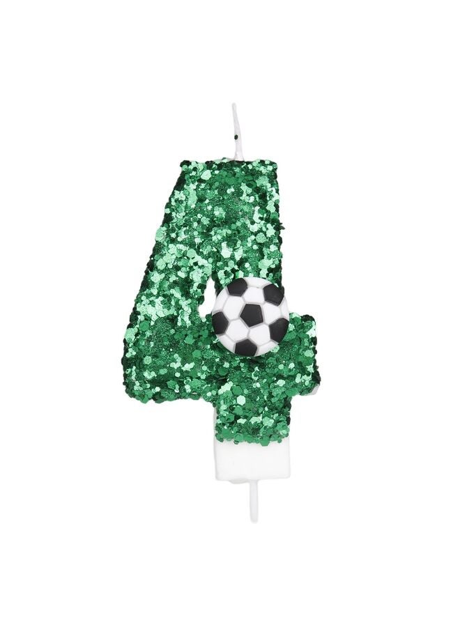 LAMAY Number birthday candles, football-themed number candles, luxurious cake decorations, perfect for winter birthday parties, weddings, anniversaries, family gatherings, children and adults (number 2). - Image 1