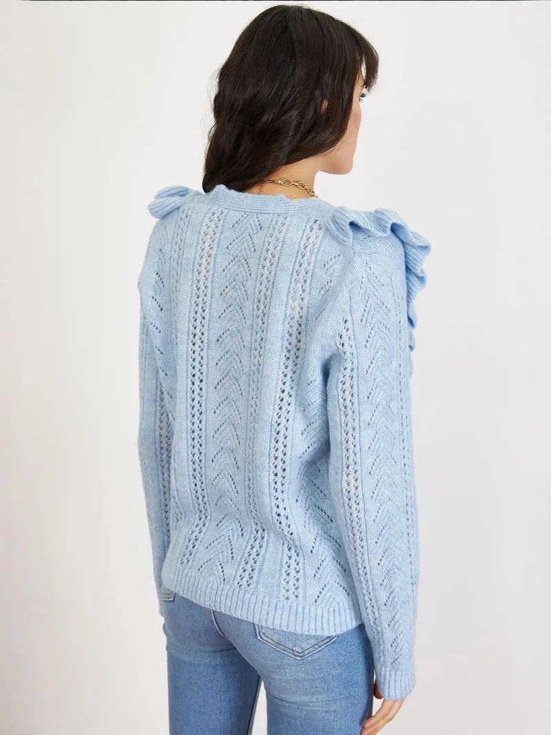 بيانكو لوتشي كارديجان طويل بأزرار بنقش جاكار من لوتشي