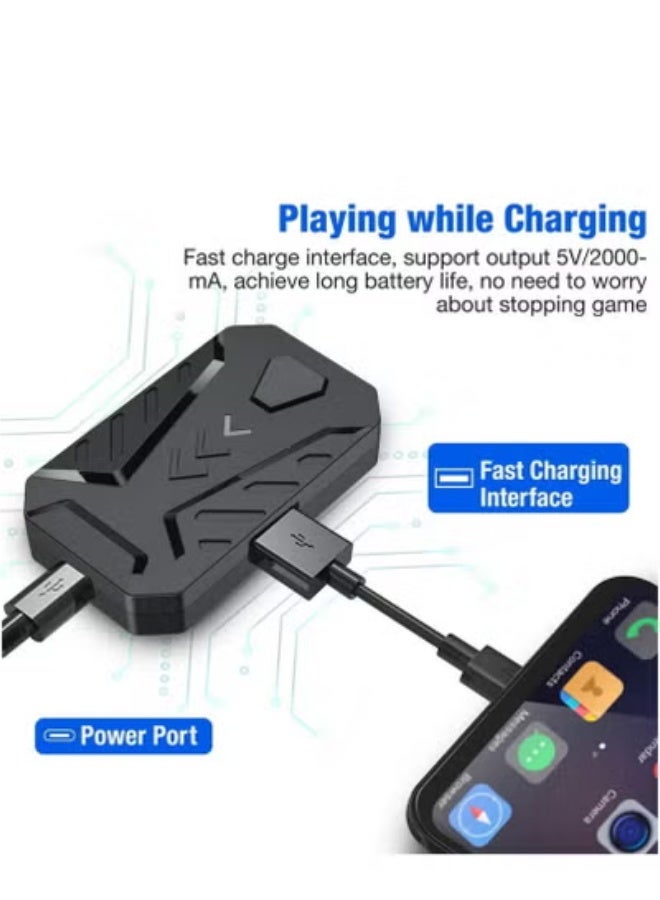 4 in 1 Mobile Game Combo Pack, One Handed Gaming Keyboard, Mobile Gamepad Controller Gaming Keyboard Mouse Converter for Android - Image 5