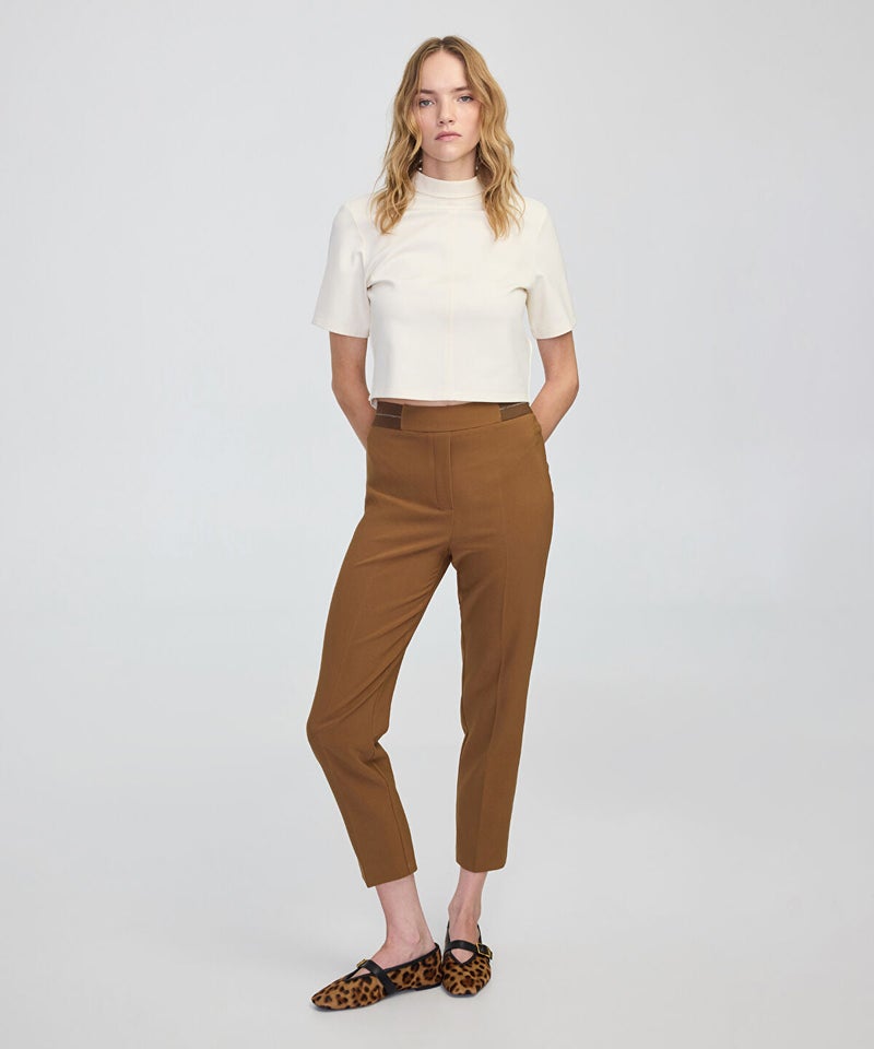 Ipekyol Metallic Stripe Skinny Trousers - Image 1
