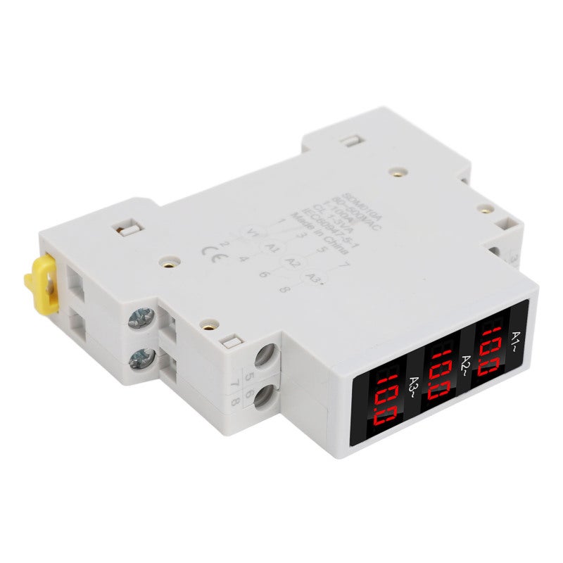 3 Phase Ammeter: 1 To 100A Range High Accuracy Trend Display DIN Rail Ammeter - 35mm Rail Mounting Amp Meter For Industrial Electrical Control Systems - Image 3