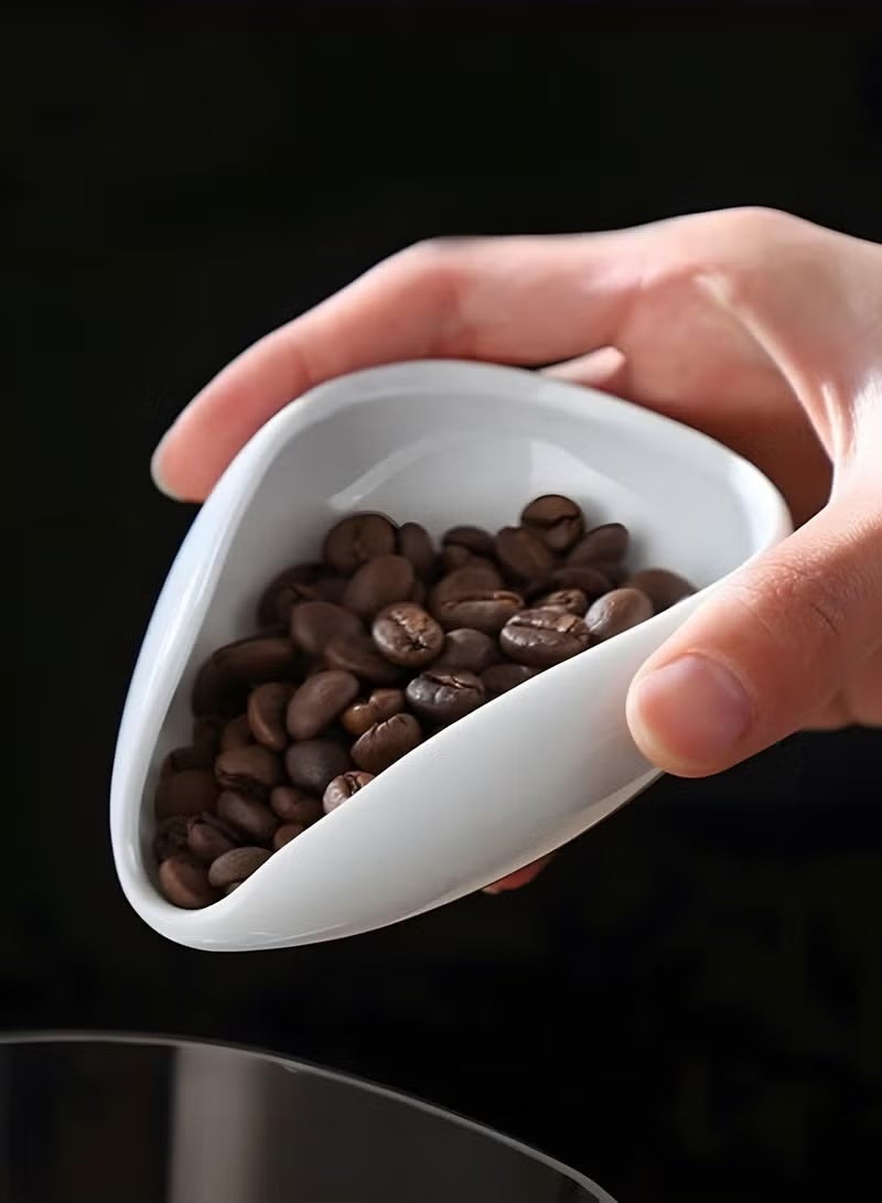 Coffee Dosing Tray Ceramic V60 Pour Over Coffee Plate Bean Measuring Dish Kitchen Coffee Tool Elegant Design - Image 1