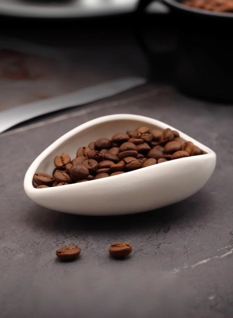 Coffee Dosing Tray Ceramic V60 Pour Over Coffee Plate Bean Measuring Dish Kitchen Coffee Tool Elegant Design - Image 3