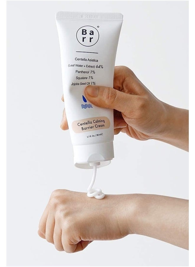 Barr - Centella Calming Barrier Cream, 64% Centella Asiatica, 1% panthenol vitaminB5, 1% Jojoba Seed Oil, 1% Squalane, Vegan - Image 1