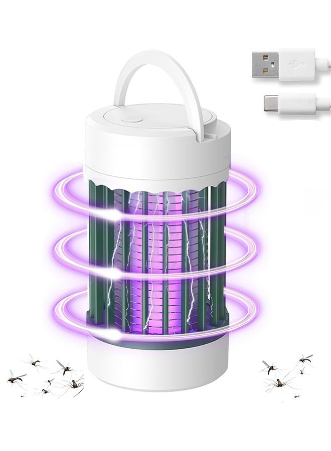 Bug Zapper ，Mosquito Zapper， Rechargeable Indoor - Portable Electric Mosquitoes and Flying Insect Trap Light ， High Powered Wireless Killer Lamp ， Must Haves for Kitchen, Camping, Room, Home - Image 1