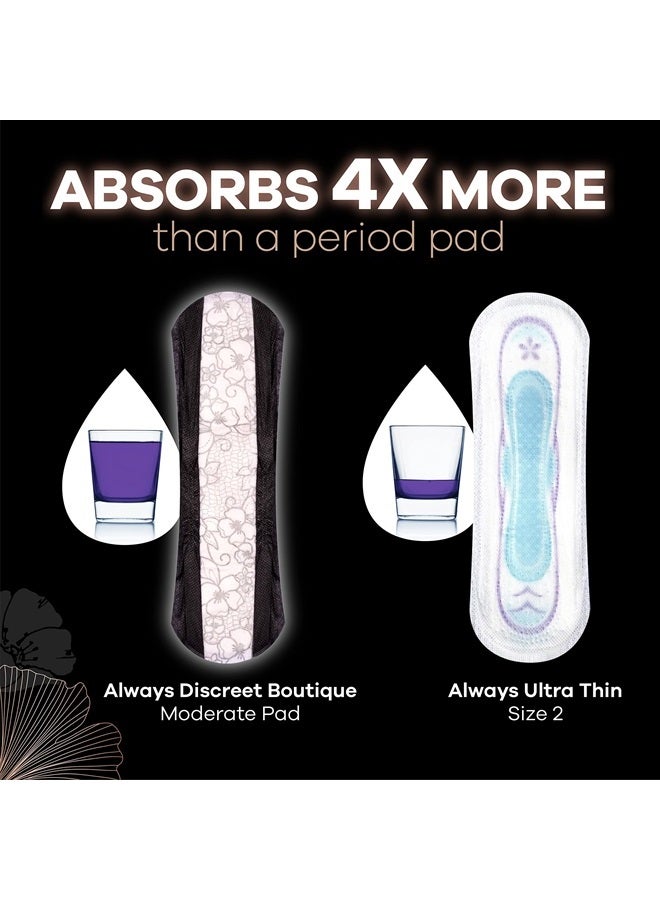 Always Discreet Boutique Incontinence Pads, for Bladder Leaks, Extra Heavy Absorbency, Long Length, 40 CT (Packaging May Vary) - Image 3