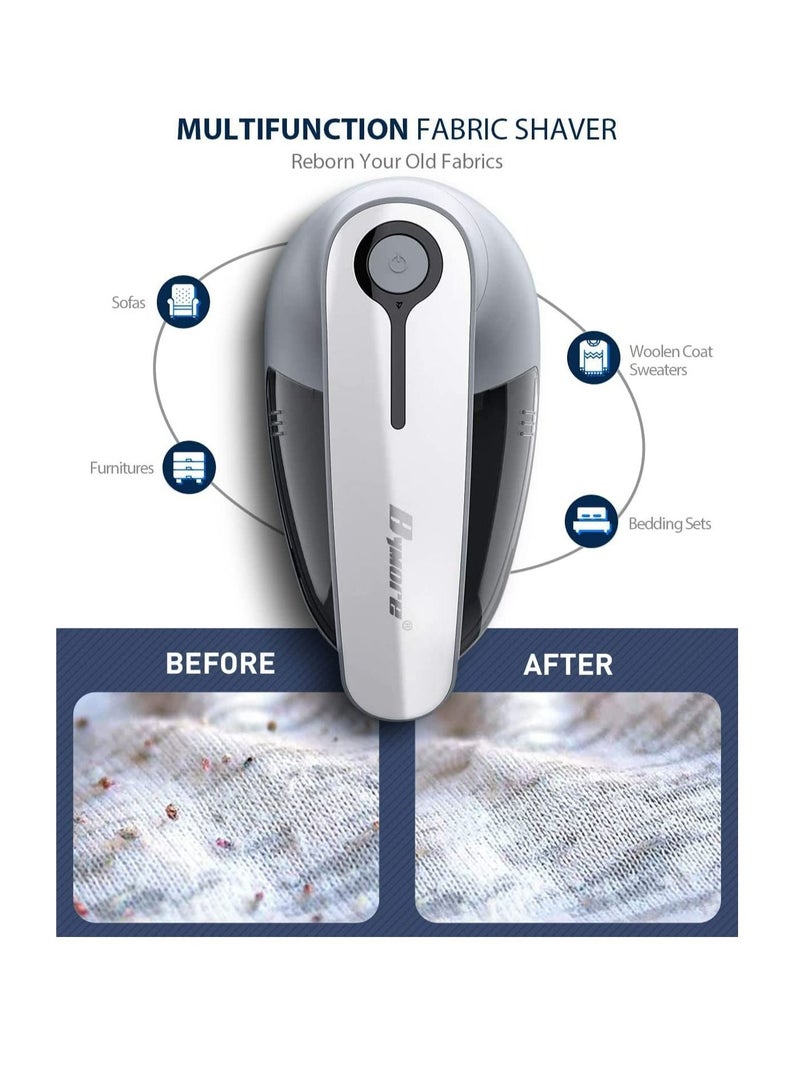 Arabest مزيل الوبر، ماكينة إزالة الوبر، ماكينة إزالة الوبر للملابس والأثاث (6 شفرات، شبكة 65 مم، 2 شفرات إضافية) - Image 4