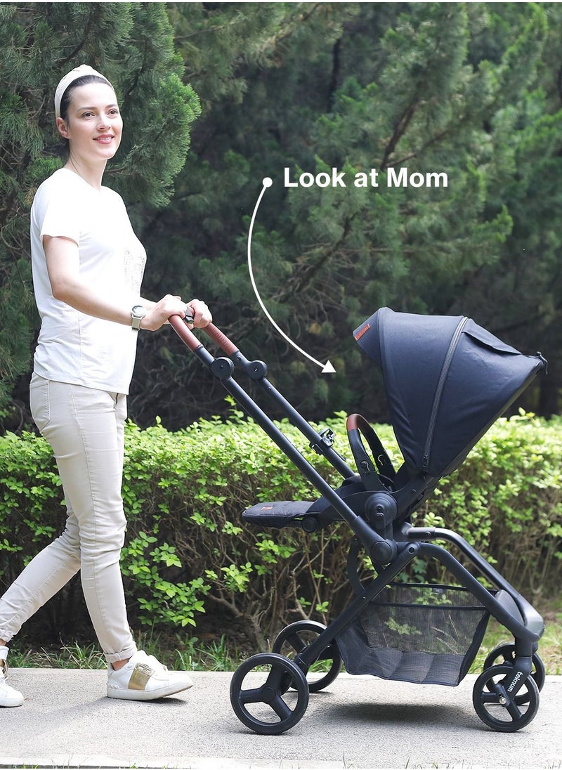 Stroll - 1 Reversible Travel Stroller - Black - pzsku/Z620748BA99F0E42982BAZ/45/_/1686046535/2e95411a-420f-4a7f-b6b6-9102fee41739