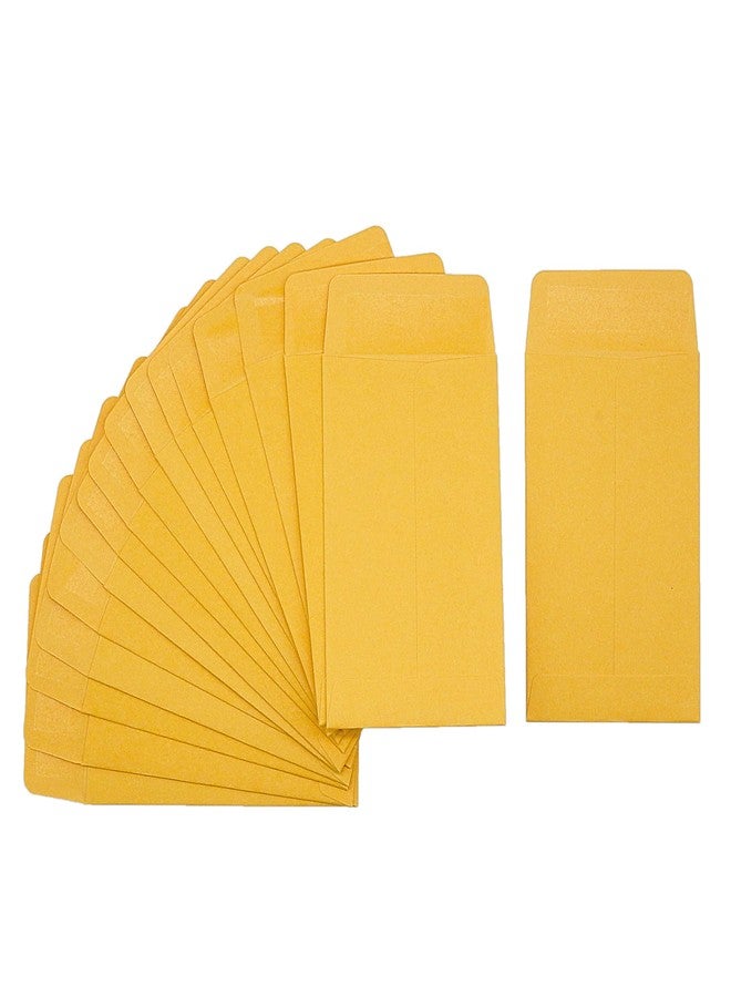 Homrelaxy #1 120 Pcs Small Coin Envelopes 2.25" x 3.5" with Gummed Flap, Yellow Kraft Mini Envelopes for Storing Keys, Stamps, Seeds, Tips and Small Items (120) - Image 1