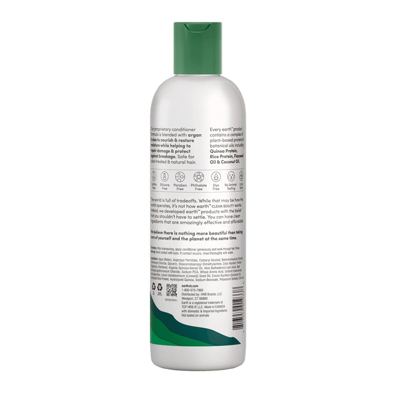 earth Moisture and Repair Conditioner - Hair Conditioner with Argan and Aloe - Sulfate and Paraben Free Conditioner Protects Against Breakage - 12 oz - Image 2