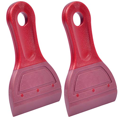 AHCHAY Small Squeegee Soft Rubber Blade 23 Inch Mini Size for Screen Printing Chalk Paste or Ink SelfAdhesive Vinyl Desktop Screen Cleaning Big Version Pack of 2