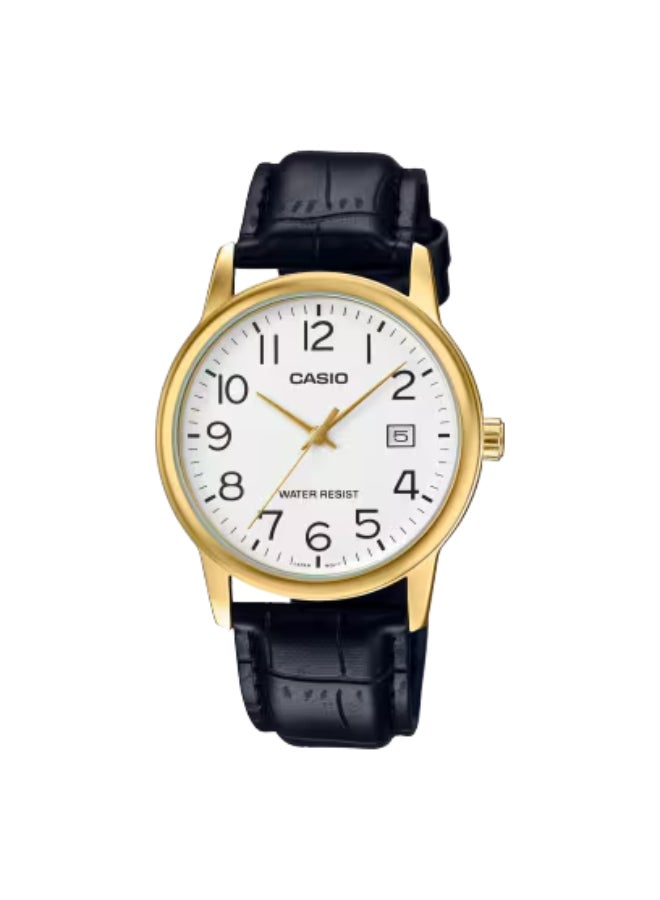 ساعة يد جلدية للرجال بعقارب -- -  مم