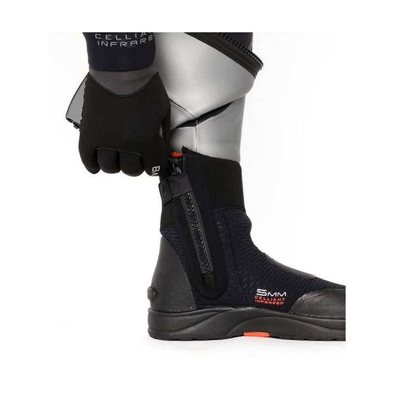 BARE 5MM Ultrawarmth Boot | Neoprene | Made with Unique Omnired Inner Fabric | Great for Diving & Snorkeling in Cooler Water| Easy to Put on with Zipper and Wide Gusset | Comfortable | Unisex | 11 - Image 3