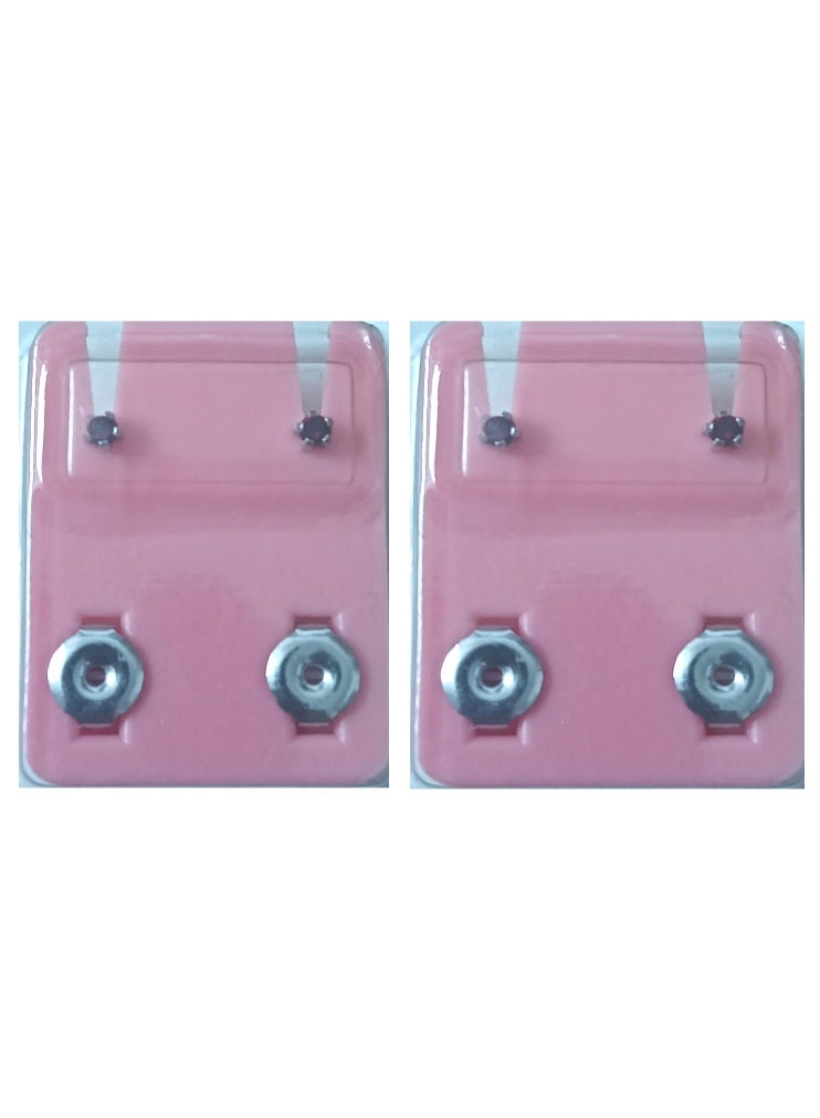 Medisystem 2-piece Sterilized Earrings Studs