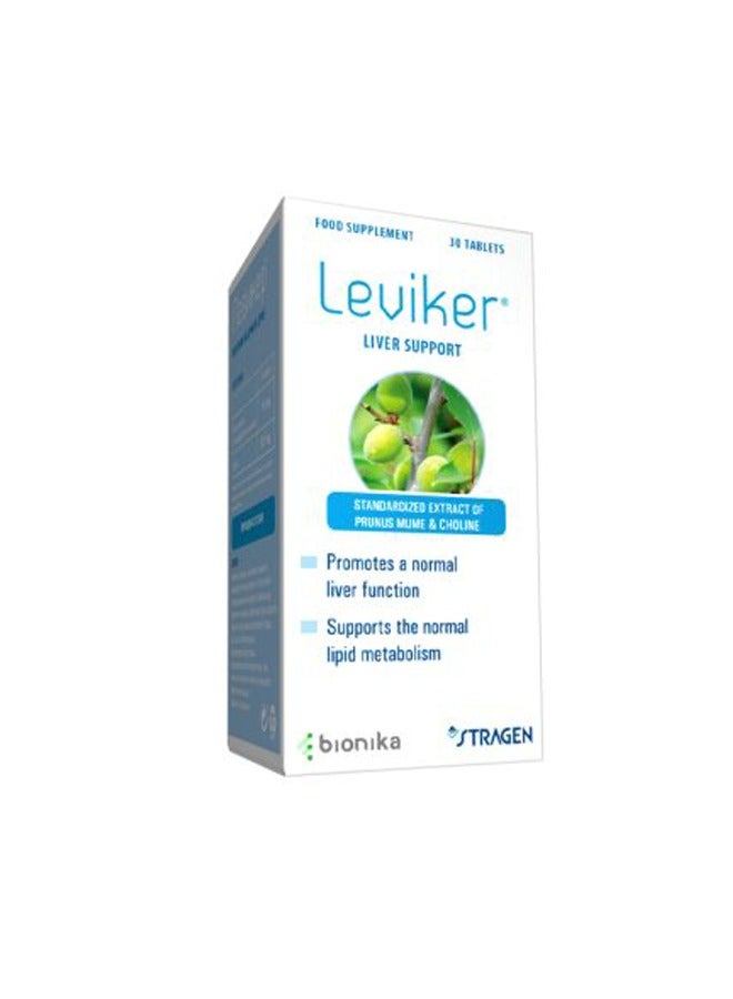 bionika Leviker – 30 Tablets – Herbal Liver Support Supplement with Standardized Extract of Prunus Mume & Choline 