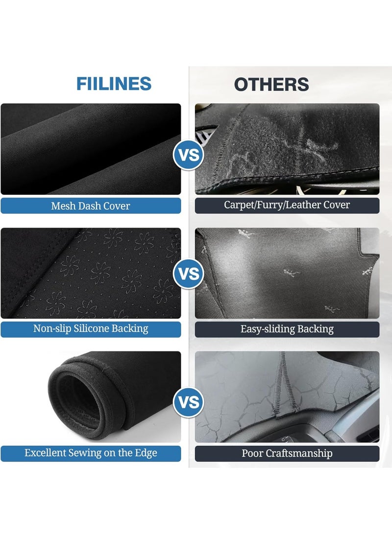 KGL BROSISS Dashboard Cover Mat for Hyundai Sonata 2016-2020 – Custom-Fit Anti-Slip Dash Protector Pad, UV & Heat Resistant Dashboard Carpet Mat to Reduce Glare and Prevent Cracking - Image 4