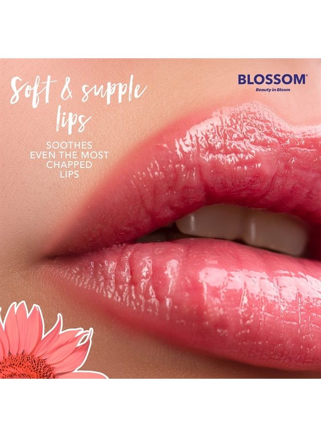 Blossom Scented Moisturizing Lip Gloss Tubes, Infused with Real Flowers, 0.3 fl. oz/9ml, Strawberry - Image 2