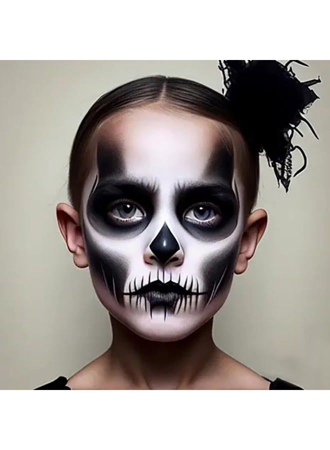 Mysense Black Face Body Paint Stick, Waterproof Eye Black for Baseball Softball Football Lacrosse, Black Lipstick Facepaint for Halloween SFX Skull Zombie Vampire Skeleton Clown Makeup  - Image 2