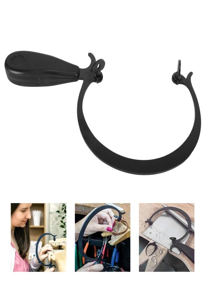 ciciglow Jewelers Saw Frame, Alloy Curved Coping Saw Frame with Black Handle Handicraft Tools for Decoration, Hobby, Craft Processing, Jewelry Stores - Image 4