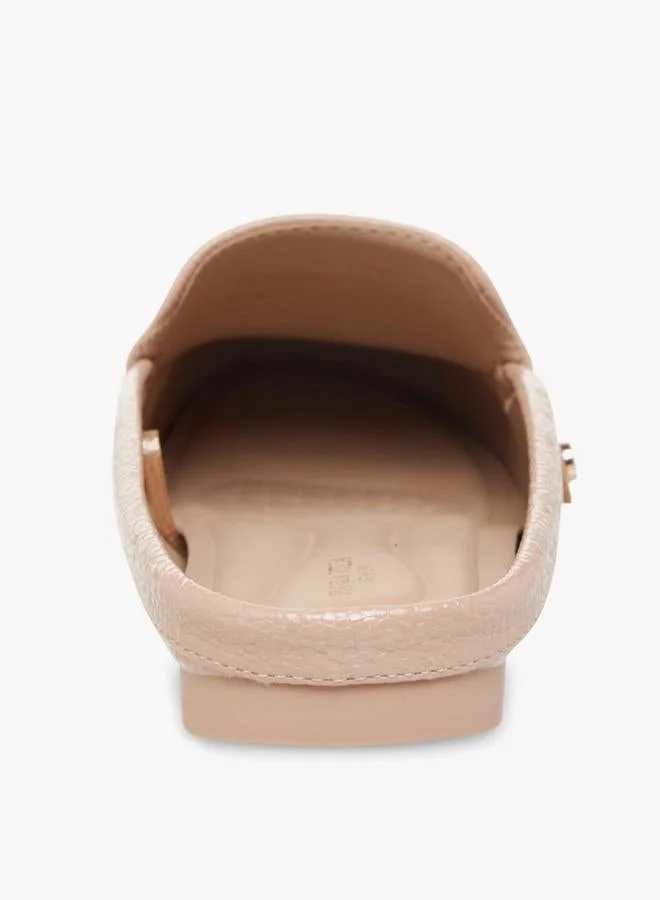 Flora Bella By Shoexpress NUDE Flora Bella Women Slip-On Mules for Women | Best Price UAE